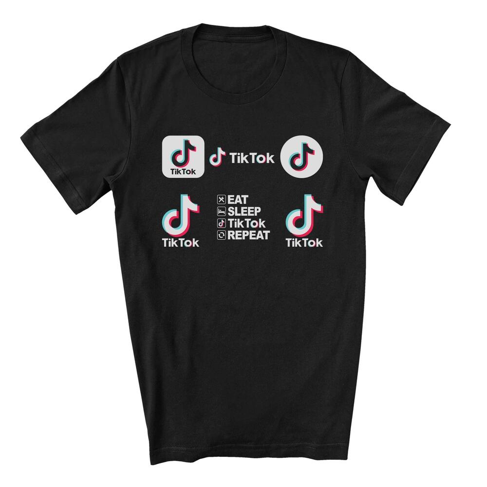 Eat Sleep Tiktok Repeat Tshirt